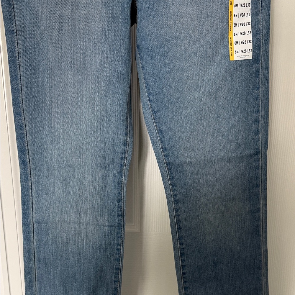 Levi Strauss Signature Gold Women’s Modern Straight Jeans 6 NWT - Picture 7 of 12